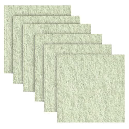 Grüne dekorative Stoffservietten, wiederverwendbar, Cocktail-Servietten, Polyester, Servilletas de tela para mesa navidad, 50,8 x 50,8 cm, 6 Stück von SyXIOP