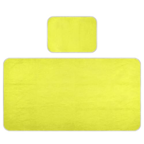 Kühlende Babybett-Matratze, 71,1 x 132,1 cm, atmungsaktive Matratzenauflage für Babys und Kleinkinder, Gelbgrün von SyXIOP