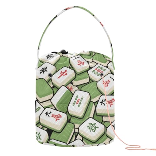 Mahjong Aufbewahrungstasche für chinesisches Garn, mit Löchern, Häkel-Organizer für Strickwerkzeug, Zubehör, Para Tejer Häkeln von SyXIOP
