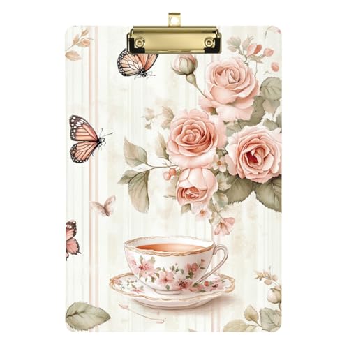 Summer Vintage Peach Cups Roses A4 Plastic clipboards School clipboard Transparent for Softball Coaches clipboard Teacher Size 9 x 12 Summer Vintage Peach Cups Roses A4 Plastic clipboards School clipboard Transparent for Softball Coaches clipboard Teacher Size 9 x 12 von SyXIOP