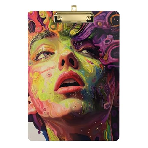 Surreal Style Girl A4 Medic Klemmbrett Klemmbrett Haken Kunststoff für 5. Klasse Klassenzimmer Essentials für Lehrer Größe 9 x 12 von SyXIOP