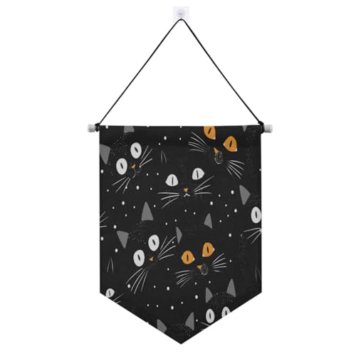 Topper Katze schwarz Halloween Halloween Dekorationen Banner zum Aufhängen mit Teleskopstange Tür Banner Party Banner und Dekorationen für drinnen und draußen Party Banderitas Para Fiesta Topper Katze schwarz Halloween Halloween Dekorationen Banner zum Aufhängen mit Teleskopstange Tür Banner Party Banner und Dekorationen für drinnen und draußen Party Banderitas Para Fiesta von SyXIOP