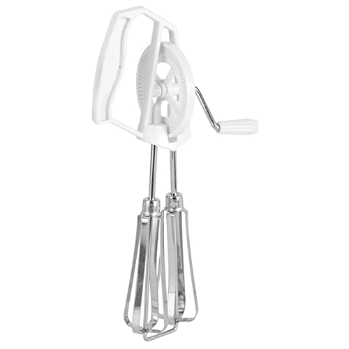 SyangKaitian Handmixer, manueller Schneebesen aus Edelstahl, drehbarer Küchenmixer, Eierschläger, Handkurbel aus Edelstahl, Kunststoff, Autorotation, kraftsparender manueller Handmixer für das Kochen von SyangKaitian