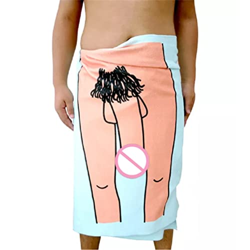 SyangKaitian Strandtuch, sexy nackte Cartoon-Handtücher, Strandtuch, saugfähig, weiches Mikrofaser-Strandtuch, schnell trocknend, sexy Badetuch für Badezimmer, Pool, Camp, Reisen von SyangKaitian
