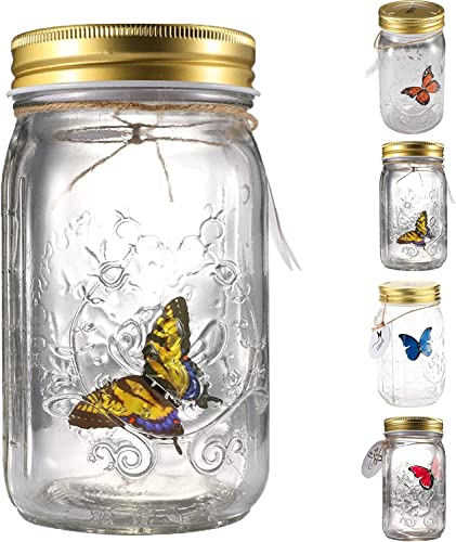 Syansju Butterfly in a jar, Schmetterling im Glas, Butterfly Collection in a Jar (Gelb) von Syansju
