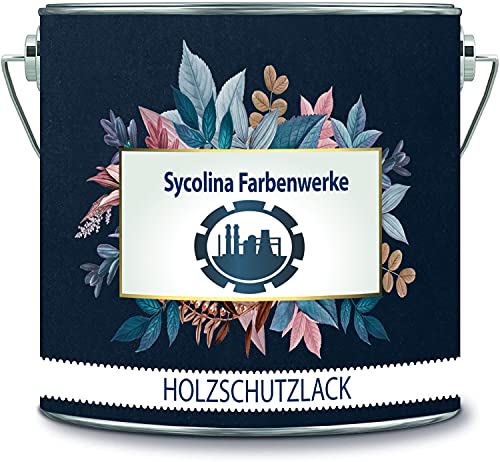 Holzschutzlack Holzlack Holzlasur wetterbeständiger Langzeitschutz Wetterschutzfarbe Holzschutzfarbe RAL 7045 Telegrau 1 // Sycolina Farbenwerke von Sycolina Farbenwerke