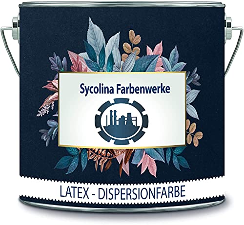 Sycolina Farbenwerke Latexfarbe Bunt Dispersionsfarbe strapazierfähige Wandfarbe in vielen hochwertigen Farben (1 l, Blau Grün) von Sycolina Farbenwerke