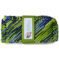 Handgestrickte Geschirrtücher, Blaue Und Grüne Gestrickte Gestrickte Waschlappen, Geschirrtücher von SydneyKathryns