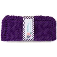 Handgestrickte Geschirrtücher, Lila Gestrickte Gestrickte Gesichtstücher, Gesichtswäsche von SydneyKathryns