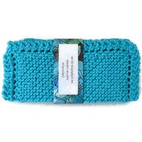 Handgestrickte Geschirrtücher, Mod Blau, Dunkeltürkis, Gestrickte 2Er Set, Strickwäsche von SydneyKathryns