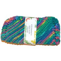 Handgestrickte Geschirrtücher, Psychedelic Sugar "N Cream, Gestrickte Waschlappen, Grünes Geschirrtuch, Omas Geschirrtücher von SydneyKathryns