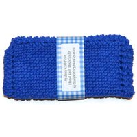 Handgestricktes Geschirrtuch, 2Er Set, Kobaltblaue Geschirrtücher, Dazzle Blue, Handgestrickte Blaue Waschlappen von SydneyKathryns
