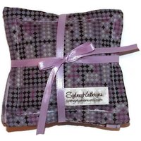 Lavendelsäckchen Grau, Lila Und Schwarz 100 Prozent Baumwolle, 3Er Set von SydneyKathryns