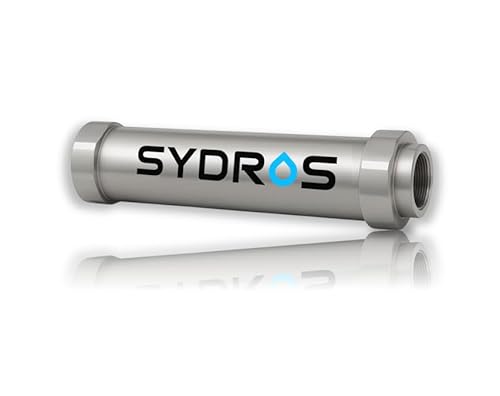 SYDROS Kalkschutzfilter XL - jahrelanger Chemiefreier Schutz fürs ganze Haus, wartungsarm & einfache Installation - Wasserfilter gegen Kalkablagerungen mit SET Technologie von Sydros