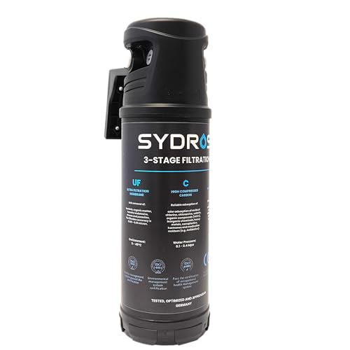 Sydros Performance Wasserfilter – 3-Stufen-Filter, das kleine Wunder gegen Mikroplastik, Chlor & PFAS, Filtert über 500 Schadstoffe - Sorgt für reines, vitales Trinkwasser & besseren Geschmack Sydros Performance Wasserfilter – 3-Stufen-Filter, das kleine Wunder gegen Mikroplastik, Chlor & PFAS, Filtert über 500 Schadstoffe - Sorgt für reines, vitales Trinkwasser & besseren Geschmack von Sydros