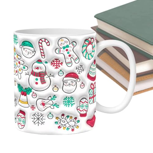 Syengery Christmas Mugs | Keramik Weihnachtstassen | 350ml 3D Design Trinkgefäß Mit Für Urlaub Tee Küche Festtag Damen Geburtstag Syengery Christmas Mugs | Keramik Weihnachtstassen | 350ml 3D Design Trinkgefäß Mit Für Urlaub Tee Küche Festtag Damen Geburtstag von Syengery