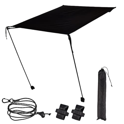 Syengery Klappbarer Stuhl Baldachin | Folding Camping Chair Canopy | Lounge Sonnenschirm Schirm Sonnenschutz Für Outdoor Garten Terrasse Wanderung Freizeitaktivitäten von Syengery