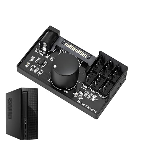 Syengery PC Lüfter Controller Hub,Computer Ventilator Hub | Kühlzubehör 4-Pin Anschluss Für Laptop Übertaktung Arbeitsstation Spielzimmer Syengery PC Lüfter Controller Hub,Computer Ventilator Hub | Kühlzubehör 4-Pin Anschluss Für Laptop Übertaktung Arbeitsstation Spielzimmer von Syengery