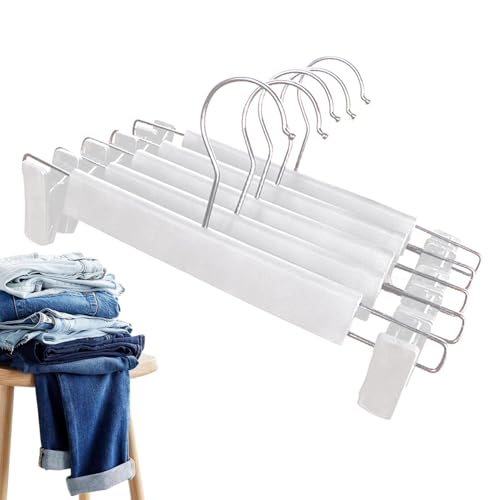Syengery Rockbügel mit Clips, Kleiderbügelklemmen für Kleidung | 5X starker, Nicht verrutschender, gefrosteter Hosenständer-Clip - Rockhalter mit um 360 Grad drehbaren Haken, rostfreien Clips, um Syengery Rockbügel mit Clips, Kleiderbügelklemmen für Kleidung | 5X starker, Nicht verrutschender, gefrosteter Hosenständer-Clip - Rockhalter mit um 360 Grad drehbaren Haken, rostfreien Clips, um von Syengery