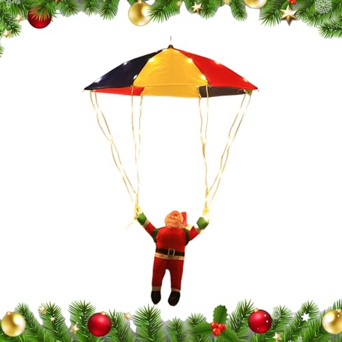 Syengery Weihnachtsbeleuchtung Innen | Fallschirm Santa Claus LED - Wassergeschützte Stimmungsbeleuchtung Mit 8 Modi Für Baum Garten Terrasse Fenster Balkon Innenbereich Syengery Weihnachtsbeleuchtung Innen | Fallschirm Santa Claus LED - Wassergeschützte Stimmungsbeleuchtung Mit 8 Modi Für Baum Garten Terrasse Fenster Balkon Innenbereich von Syengery