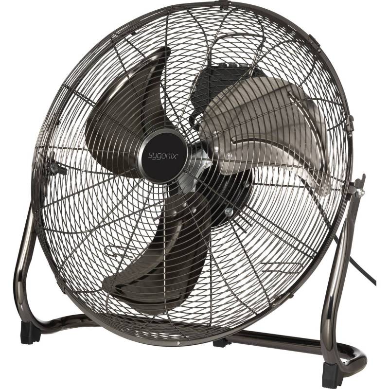 Sygonix Bodenventilator Ventilator Lüfter Schwarz 120 W Metall 45cm Aluminium B-Ware Sygonix Bodenventilator Ventilator Lüfter Schwarz 120 W Metall 45cm Aluminium B-Ware von Sygonix