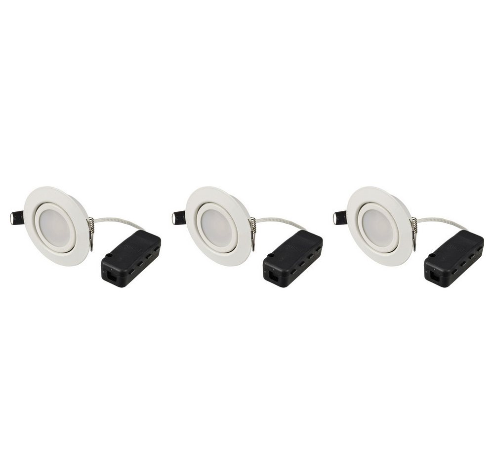 Sygonix Einbauleuchte Sygonix SY-6610778 LED-Einbauleuchte 3er Set EEK: F (A - G) LED 5.5 von Sygonix