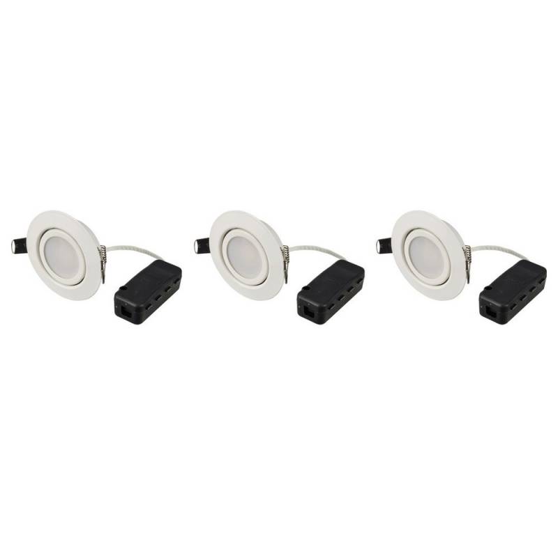 Sygonix Einbauleuchte Sygonix SY-6610778 LED-Einbauleuchte 3er Set EEK: F (A - G) LED 5.5 von Sygonix