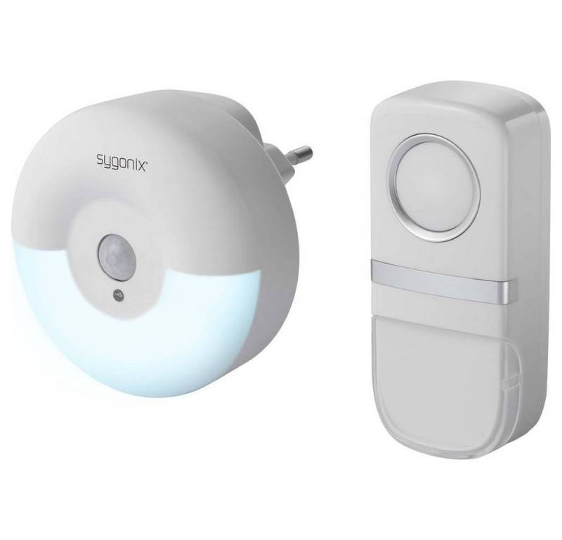 Sygonix Smart Home Türklingel Funk-Türklingel mit Dämmerungsbeleuchtung, ohne (batterielos, mit Blitzlicht, mit Bewegungsmelder, mit Namensschild) von Sygonix
