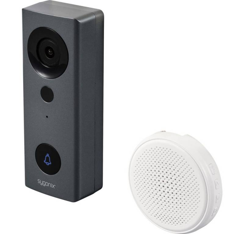 Sygonix Gegensprechanlage Sygonix IP-Video-Türsprechanlage WLAN, Funk Grau, Weiß von Sygonix