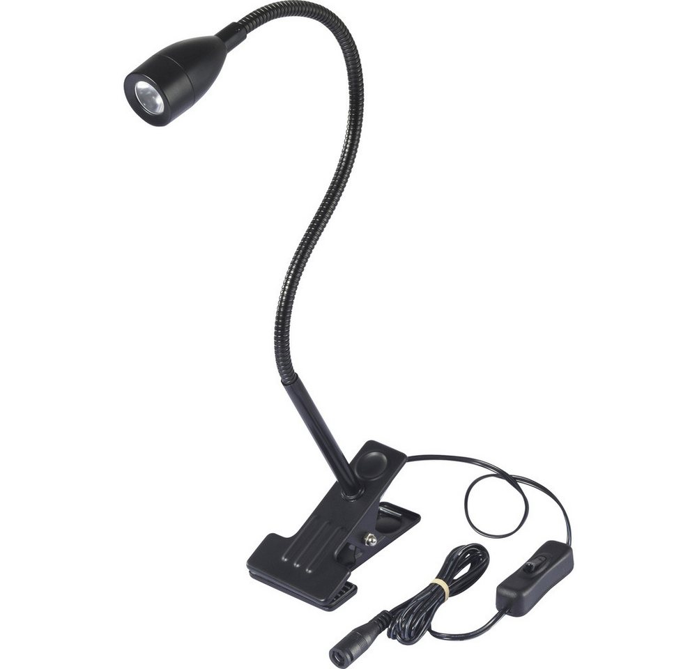 Sygonix Klemmleuchte Sygonix SY-6737554 LED-Tischlampe LED 3.5 W Schwarz von Sygonix