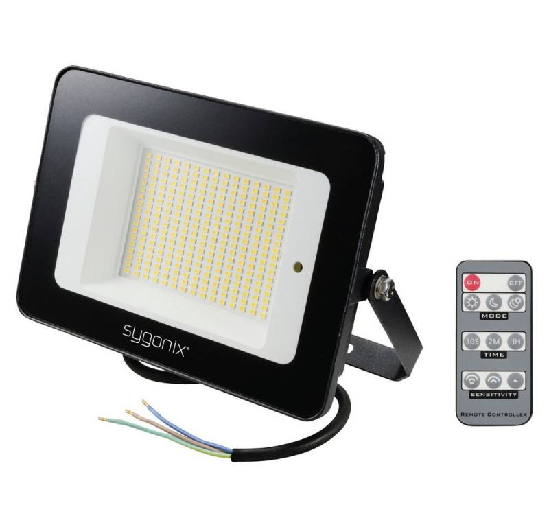 Sygonix LED Flutlichtstrahler Sygonix SY-5995282 LED-Außenstrahler mit Bewegungsmelder EEK: C (A - von Sygonix