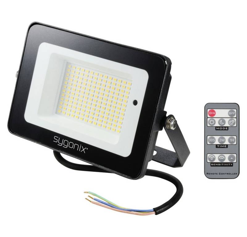 Sygonix LED Flutlichtstrahler Sygonix SY-5995284 LED-Außenstrahler mit Bewegungsmelder EEK: C (A - von Sygonix