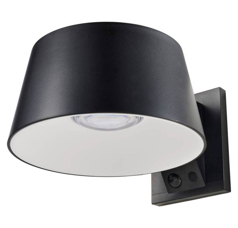 Sygonix Außen-Deckenleuchte SOLAR WANDLEUCHTE, INKL. PIR-SENSOR, Akkubetrieb, Mit Sensor, Mit Schalter, Mit Wandhalterung von Sygonix