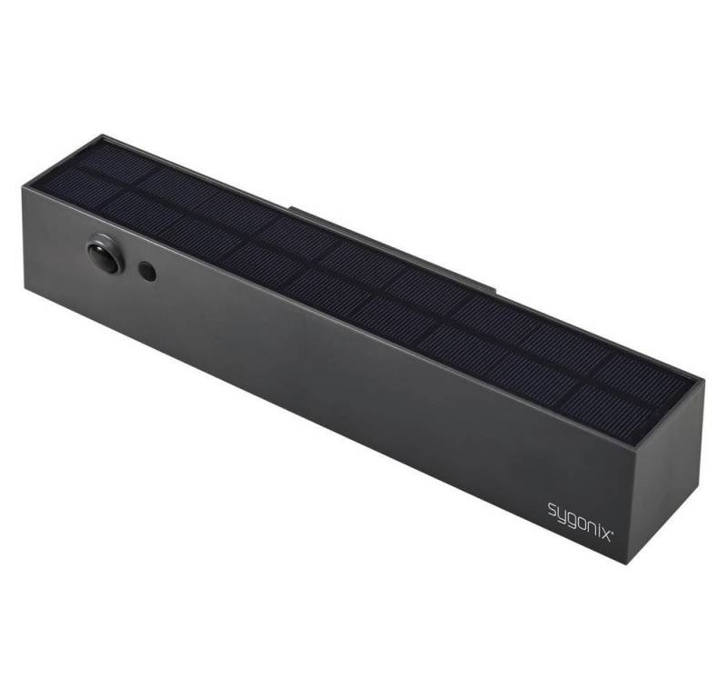 Sygonix Außen-Deckenleuchte SOLAR WANDLEUCHTE INKL. PIR-SENSOR, Akkubetrieb, Mit Sensor, Mit Schalter von Sygonix
