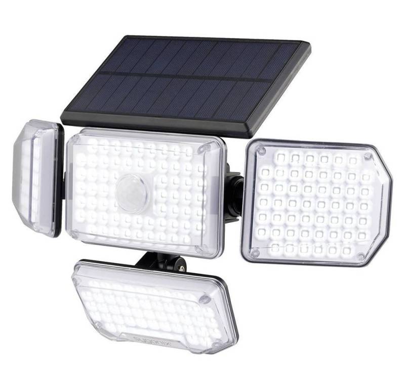 Sygonix Außen-Deckenleuchte Solar Wand Sicherheitsleuchte, Lichtaustritt einstellbar, Akkubetrieb, Mit Sensor, Mit Wandhalterung von Sygonix