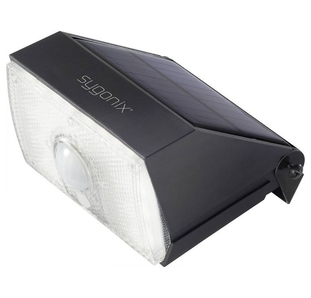 Sygonix LED Solarleuchte Solar-Wandleuchte mit PIR Bewegungssensor, 4000, Inkl. Bewegungsmelder, Mit Sensor von Sygonix