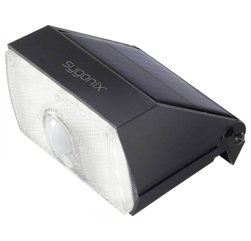 Sygonix Außen-Deckenleuchte Solar-Wandleuchte mit PIR Bewegungssensor, 4000, Inkl. Bewegungsmelder, Mit Sensor von Sygonix