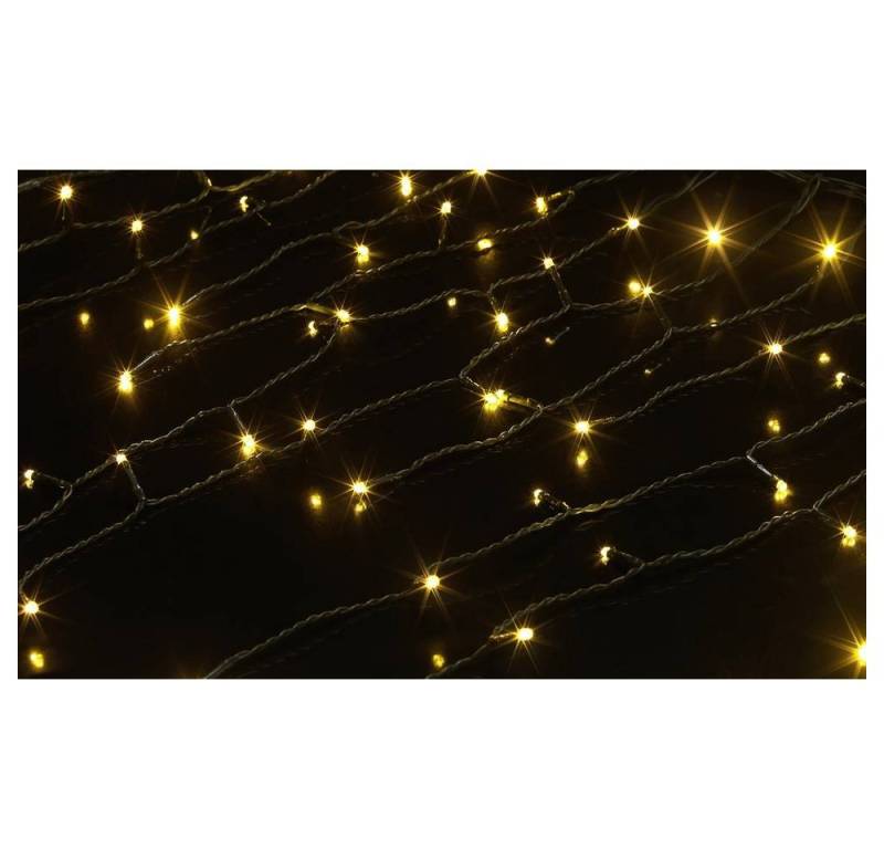 Sygonix Lichternetz Eiskristall-LED-Außenlichterkette mit, Leuchtmodus einstellbar, mit Fernbedienung von Sygonix