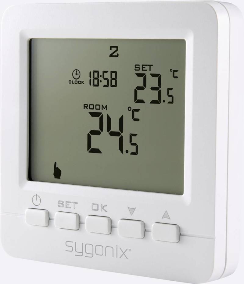 Sygonix Raumthermostat Unterputz Wochenprogramm Thermostat Heizung Zubehör  B-Ware von Sygonix