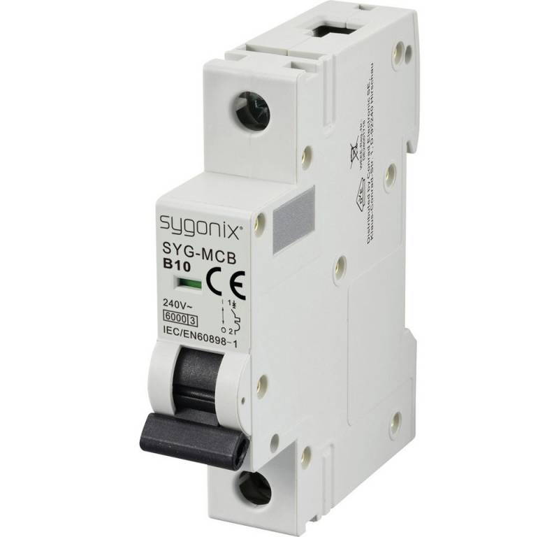 Sygonix Schalter Sygonix SY-6440876 SYG-MCB 1P/B10/6KA Leitungsschutzschalter 1polig von Sygonix