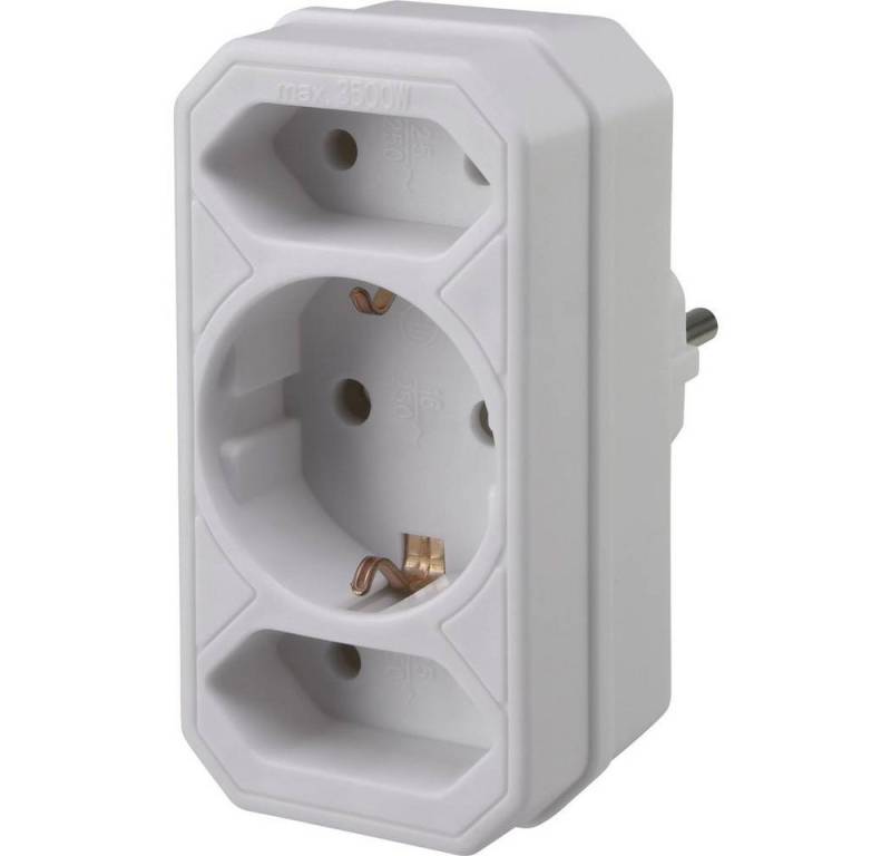 Sygonix Schutzkontakt Euro-Adapter 3-fach hochkan SY-5044474 Steckdosenverteiler Sygonix Schutzkontakt Euro-Adapter 3-fach hochkan SY-5044474 Steckdosenverteiler von Sygonix