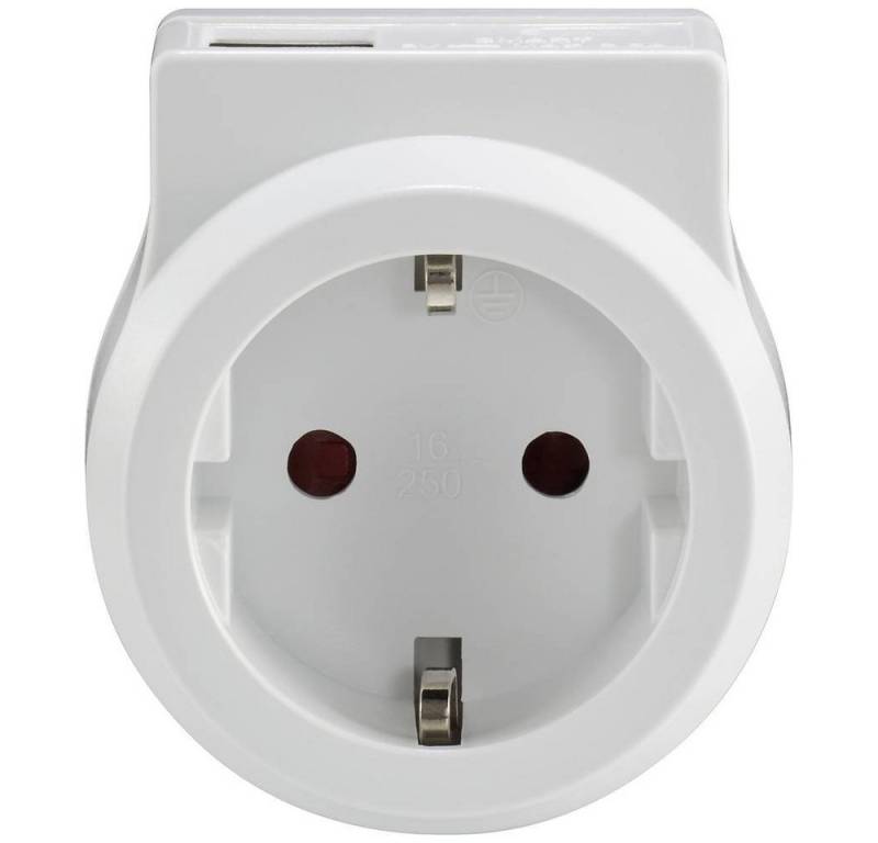 Sygonix Steckdose Schutzkontakt-Steckdosenadapter, mit USB von Sygonix