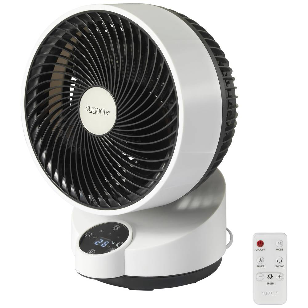 Sygonix Sy 5245866 Tischventilator Ventilator Lüfter Tischlüfter Fernbedienung B-Ware von Sygonix