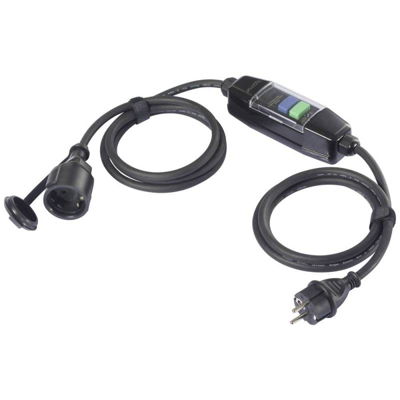 Sygonix Sy 6052178 Personenschutz Verlängerungskabel Prcd 230 V/Ac Schwarz Ip44 B-Ware von Sygonix