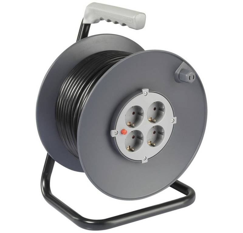 Sygonix Sygonix SY-5655926 Kabeltrommel 25 m Schwarz Schutzkontakt-Stecker Kabeltrommel (Kabellänge 25.00 m) von Sygonix