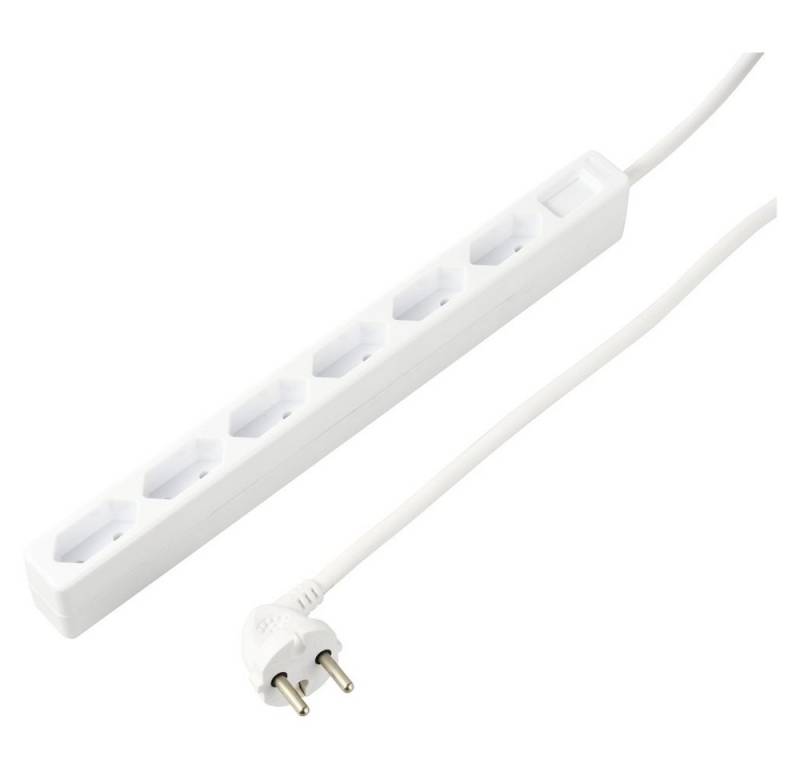 Sygonix Sygonix SY-5775150 Steckdosenleiste 6fach Weiß Eurostecker 1 St. Steckdosenleiste (Kabellänge 1.40 m) von Sygonix