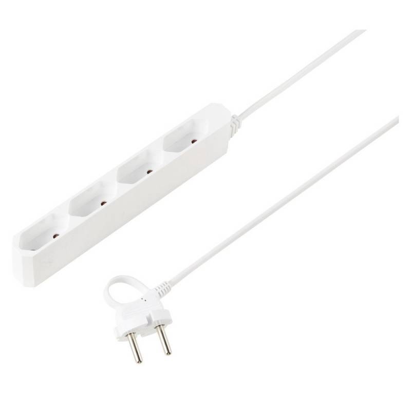 Sygonix Sygonix SY-5806878 Steckdosenleiste 4fach Weiß Eurostecker 1 St. Steckdosenleiste (Kabellänge 1.50 m) von Sygonix
