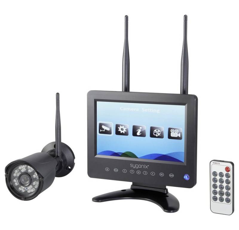 Sygonix Überwachungskamera Sygonix SY-4548736 Funk-Überwachungskamera-Set 4-Kanal mit 1 Kamera 1 von Sygonix