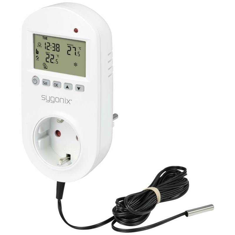 Sygonix Universalthermostat Thermostat Zwischenstecker Wochenprogramm 1 Bis70858 B-Ware von Sygonix