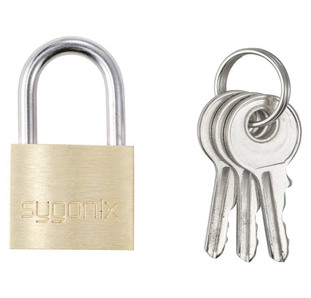 Sygonix Vorhängeschloss Messing-Vorhängeschloss 20 mm SY-5045280 Sygonix Vorhängeschloss Messing-Vorhängeschloss 20 mm SY-5045280 von Sygonix